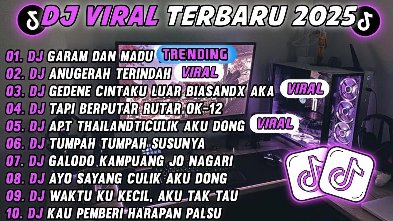 DJ TIKTOK TERBARU 2025-🎵 DJ GARAM DAN MADU  🎵 DJ TAPI BERPUTAR PUTAR OK-T2  FULL ALBUM